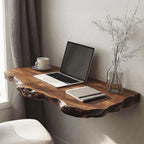 Vintage Wooden Floating Table, solid wood, built to order