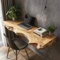 Vintage Wooden Floating Table for Aesthetic Furniture Display, solid wood, built to order