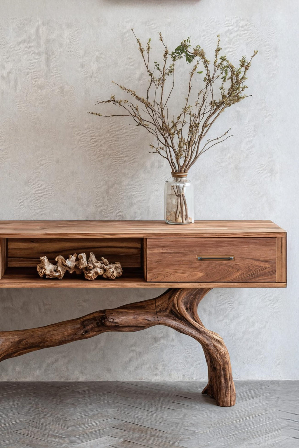 Live Edge Modern Accent Console Table