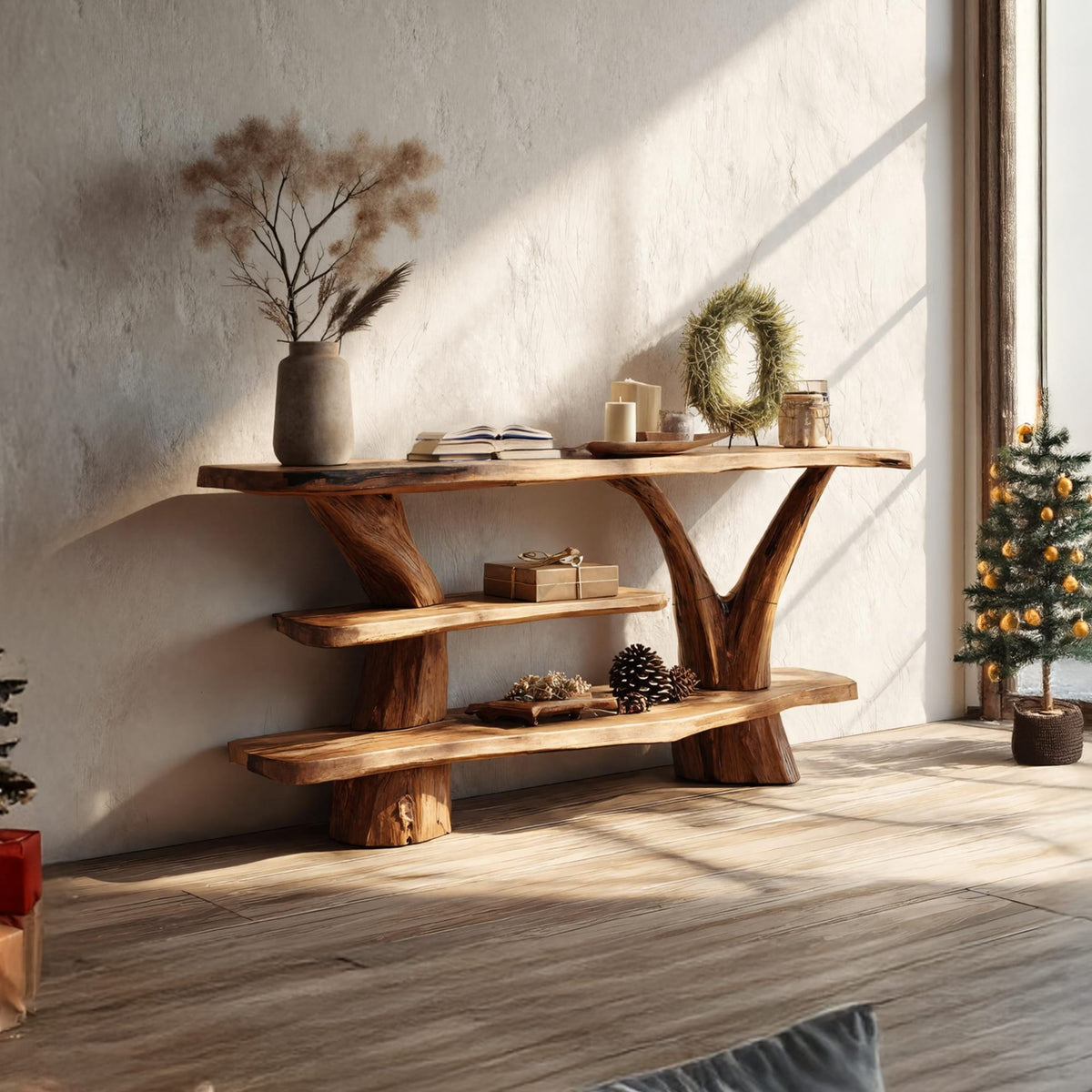 Solid Accent Console Table