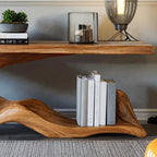 Solid Live Edge Foyer Console Table