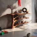 Live Edge Behind Console Table