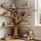Kids Custom Tree Bookcase Decor Home Birthday Gift, solid wood, built to order