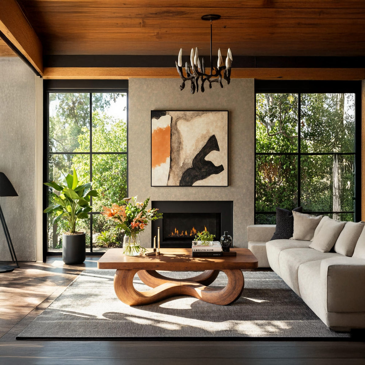 Solid Eclectic Side Table