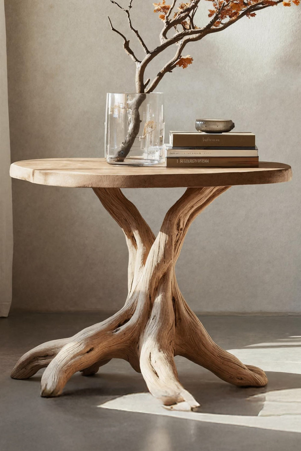 Geometric Display Side Table