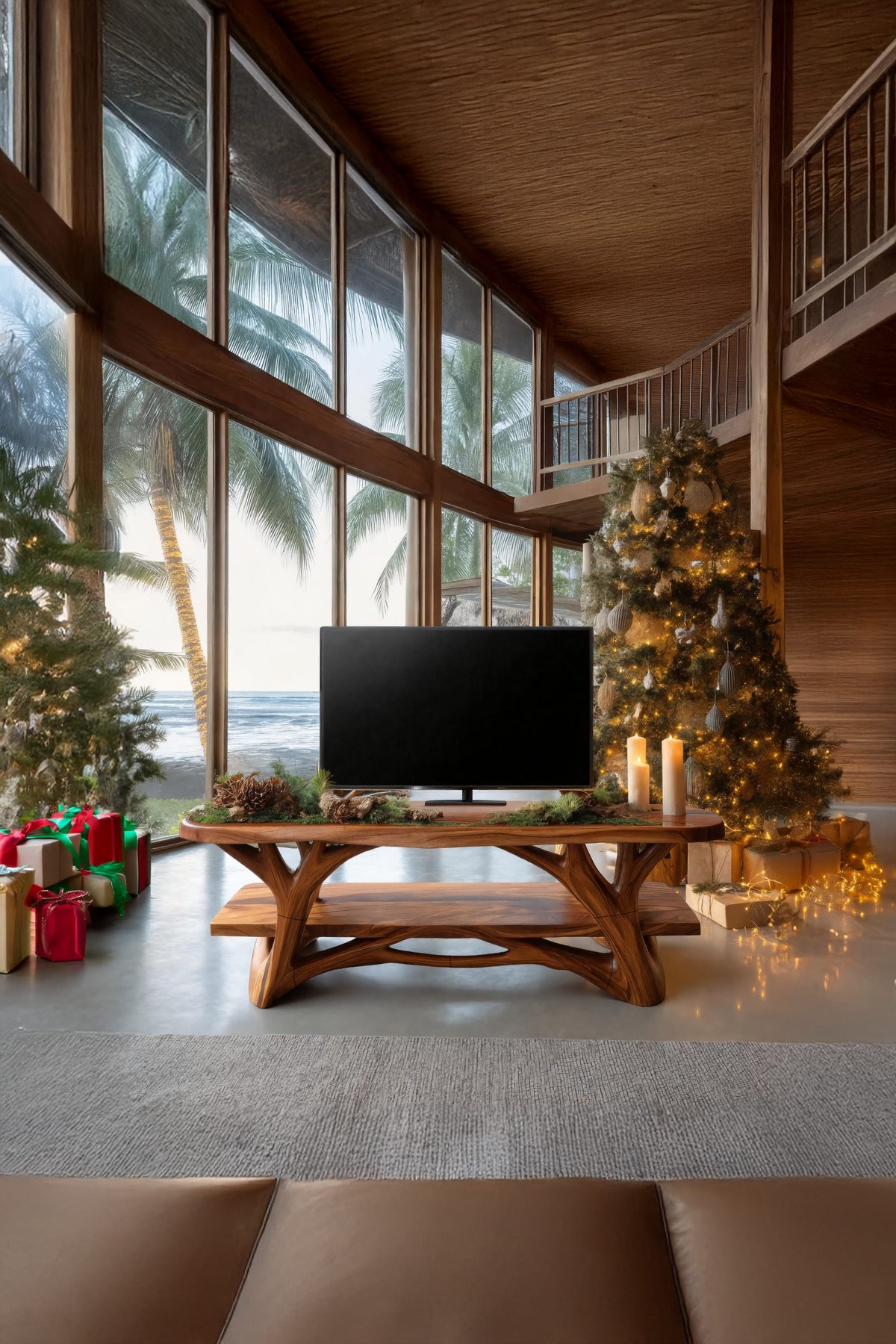 Live Edge Profile TV Cabinet