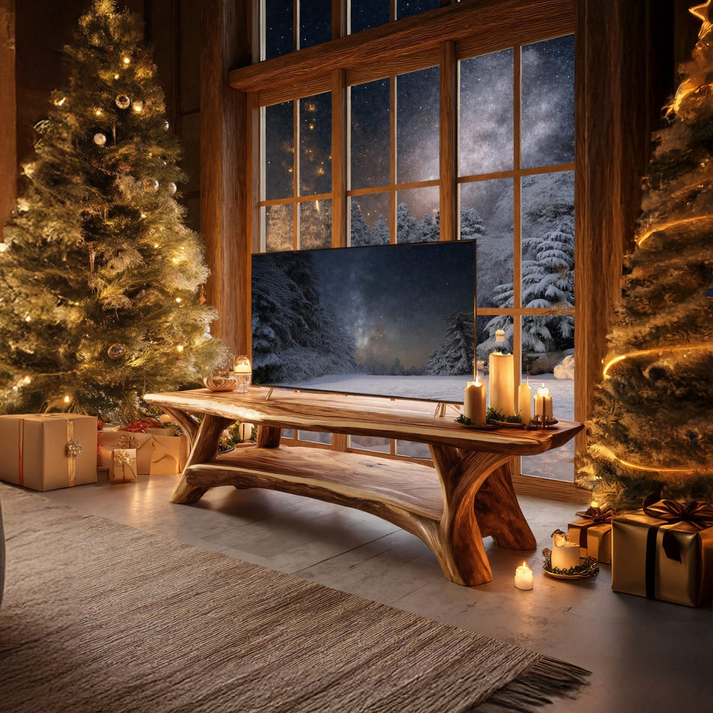 Live Edge Sofa TV Cabinet