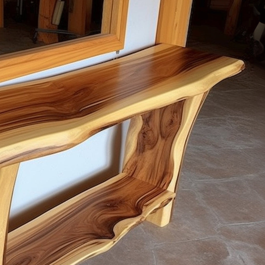 Narrow Side Table, solid wood, built to order