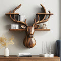 Handcrafted Deer Shelf, solid wood, built to order