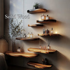 Floating Shelves Solid Home Decor Office Decor Gifts, solid wood, built to order