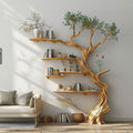 Tree Branch Shelves Solid Bookcase, solid wood, built to order