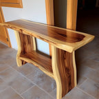 Narrow Side Table, solid wood, built to order