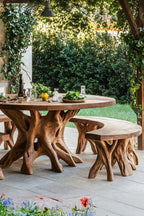 Solid Kitchen Live Edge Dining Table