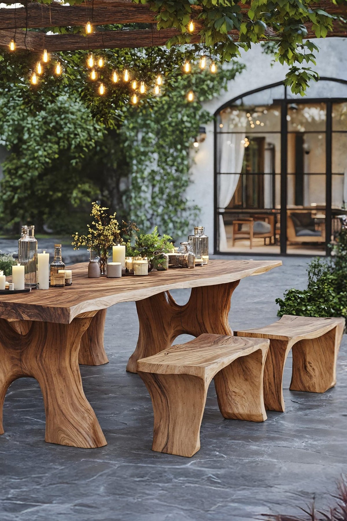 Mid Century Tapered Dining Table