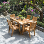 Family Dining Set Garden Dining Table Handcrafted Decor Garden Gift, solid wood, built to order