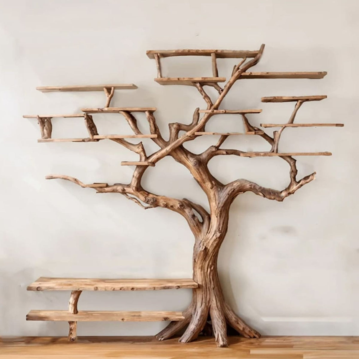 Tree Bookshelf Solid Bookcase, solid wood, built to order