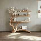 Handmade Console Table Wall Mounted Table, solid wood, built to order