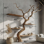 Tree Branch Floating Shelves Wood Shelf, solid wood, built to order