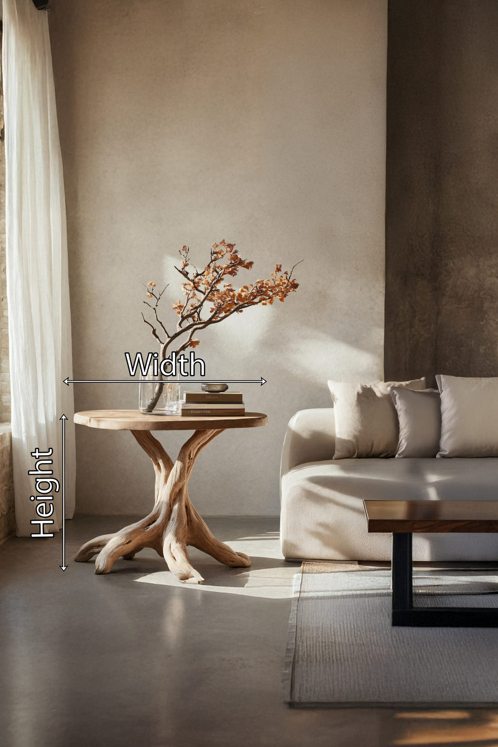 Geometric Display Side Table