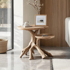 Farmhouse Live Edge End Table Entryway Table, solid wood, built to order