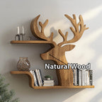 Decorative Wooden Deer Shelf, solid wood, built to order