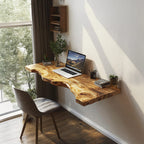 Vintage Wooden Floating Table, solid wood, built to order