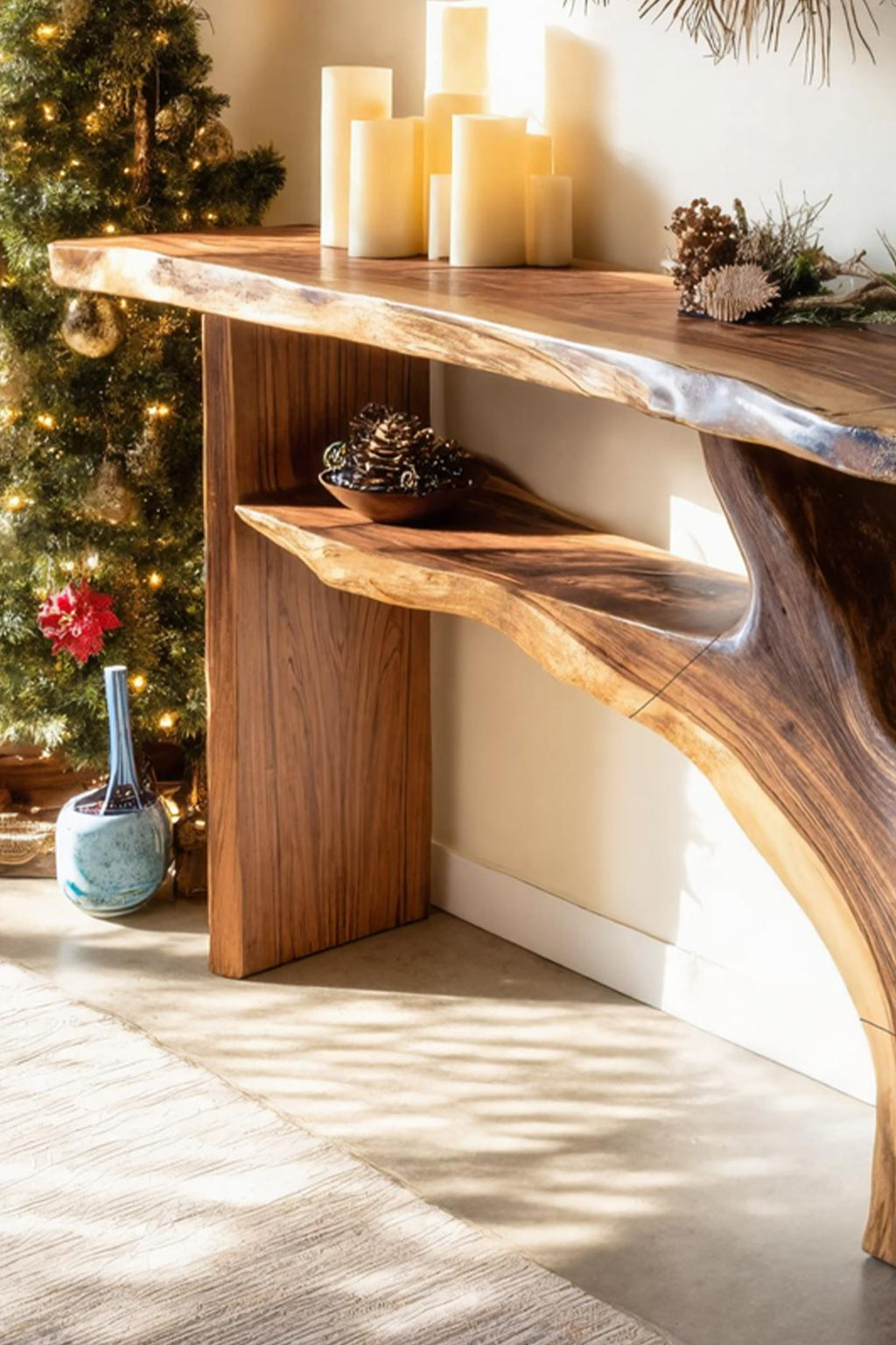 Minimal Behind Mid Century Console Table