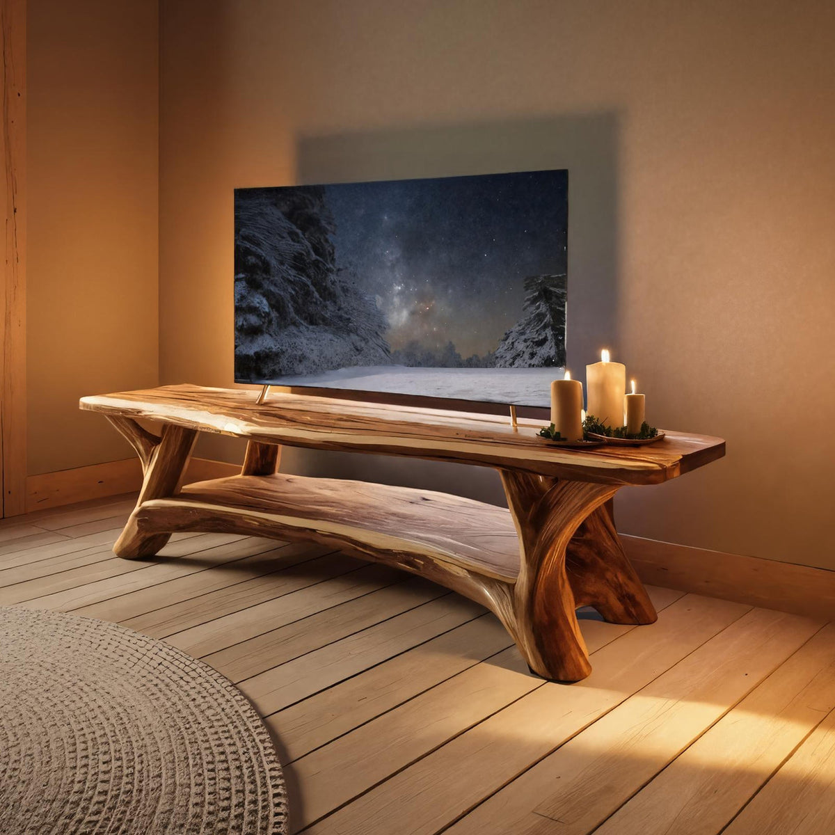 Live Edge Sofa TV Cabinet