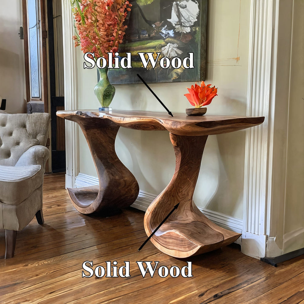 Handcraft Rustic Console Table, solid wood, built to order