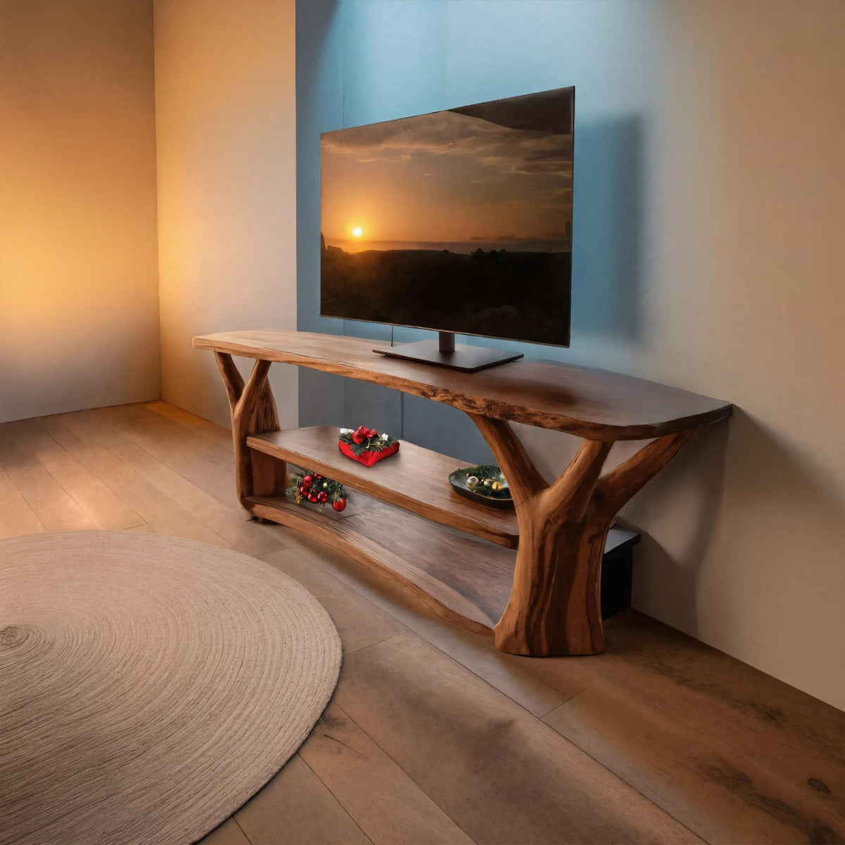 Live Edge Entertainment Mid Century TV Cabinet