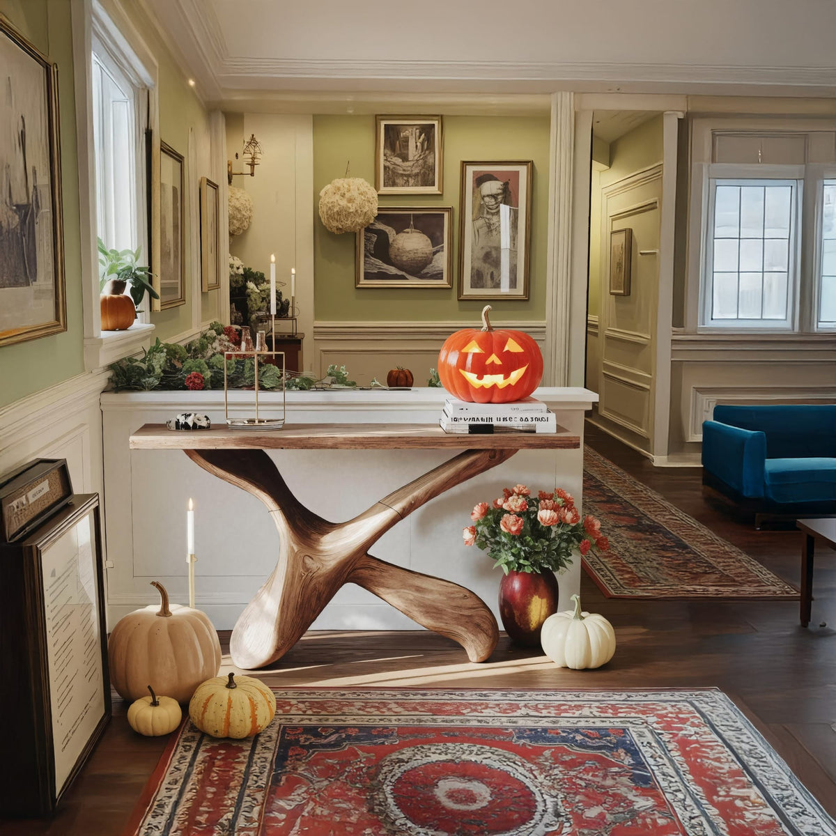 Live Edge Theme Console Table