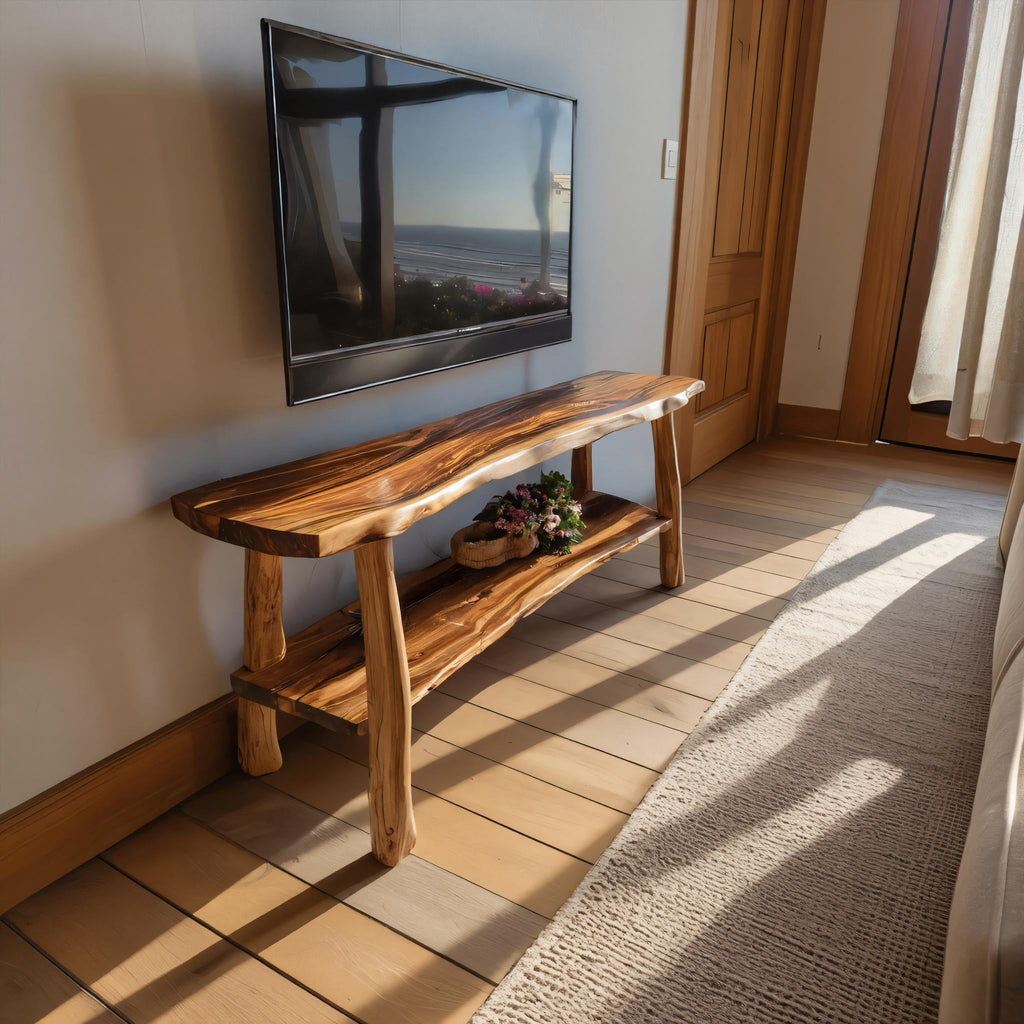 Live Edge Mid Century TV Cabinet