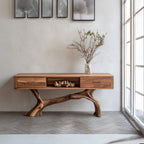 Live Edge Modern Accent Console Table
