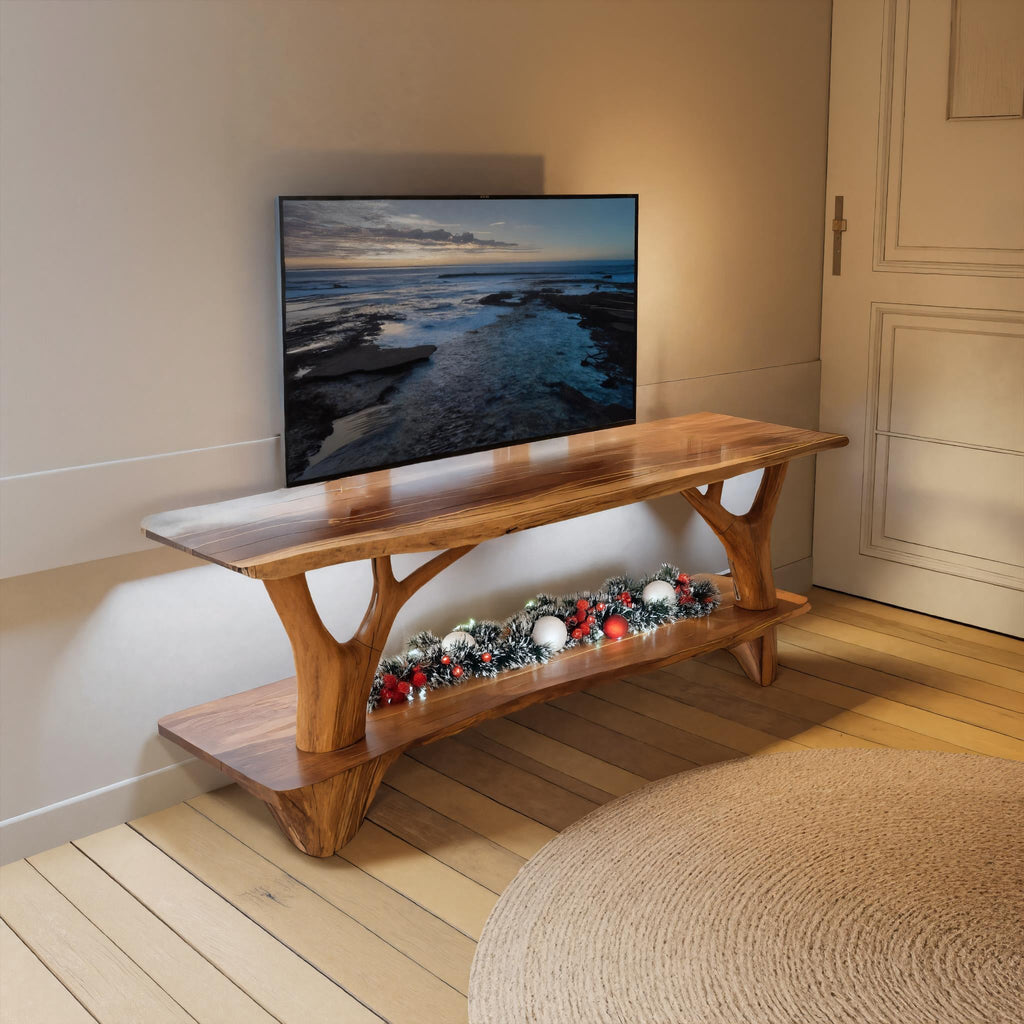 Live Edge Sofa Solid TV Cabinet