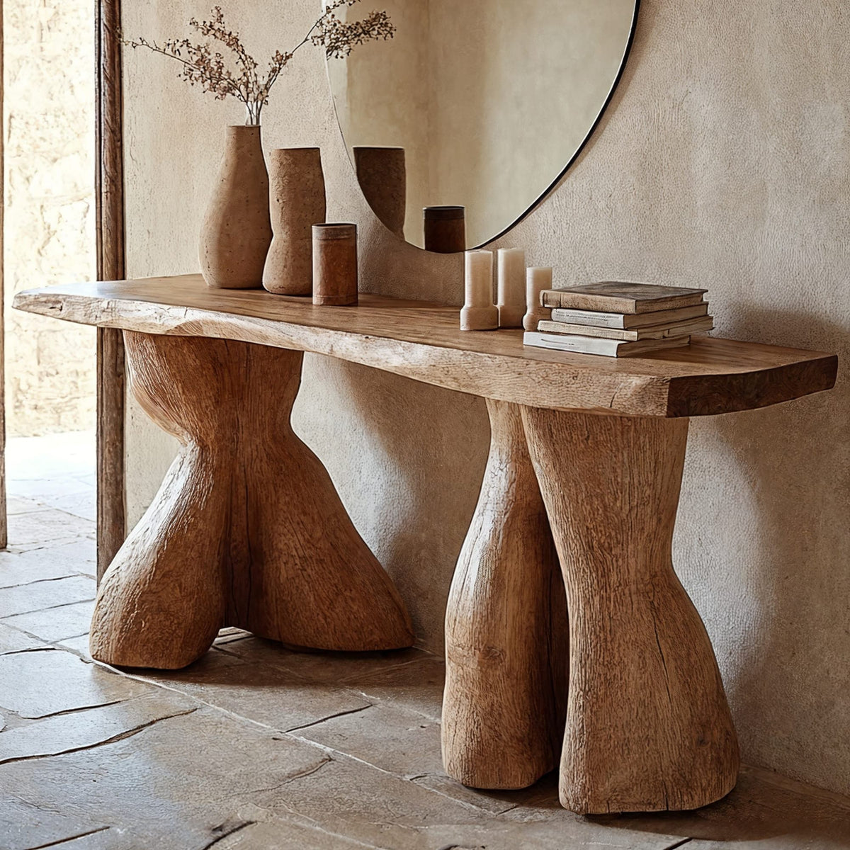 Entry Console Table Solid, solid wood, built to order
