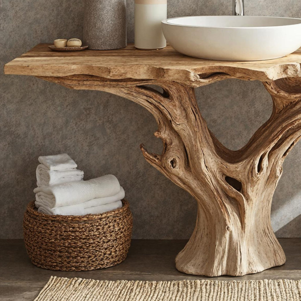 Farmhouse Bathroom Vanity, solid wood, built to order