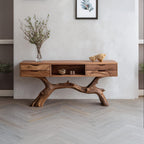 Live Edge Sofa Modern Console Table
