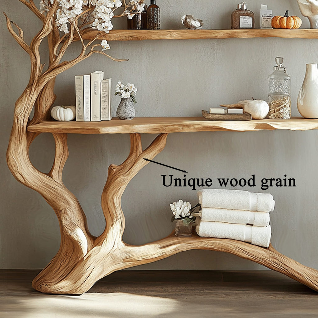 Handmade Console Table Wall Mounted Table, solid wood, built to order