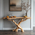 Floating Edge Entry Console Table Handcrafted, solid wood, built to order