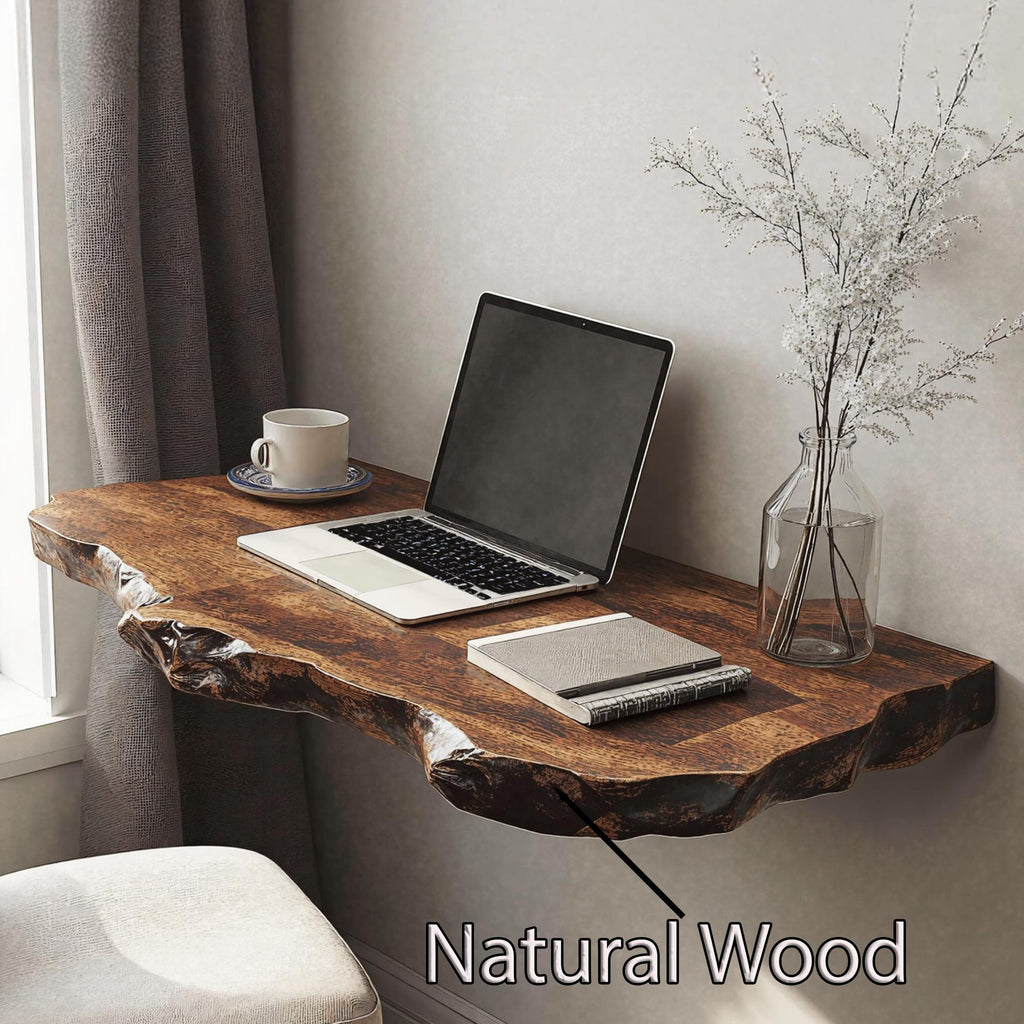 Vintage Wooden Floating Table, solid wood, built to order