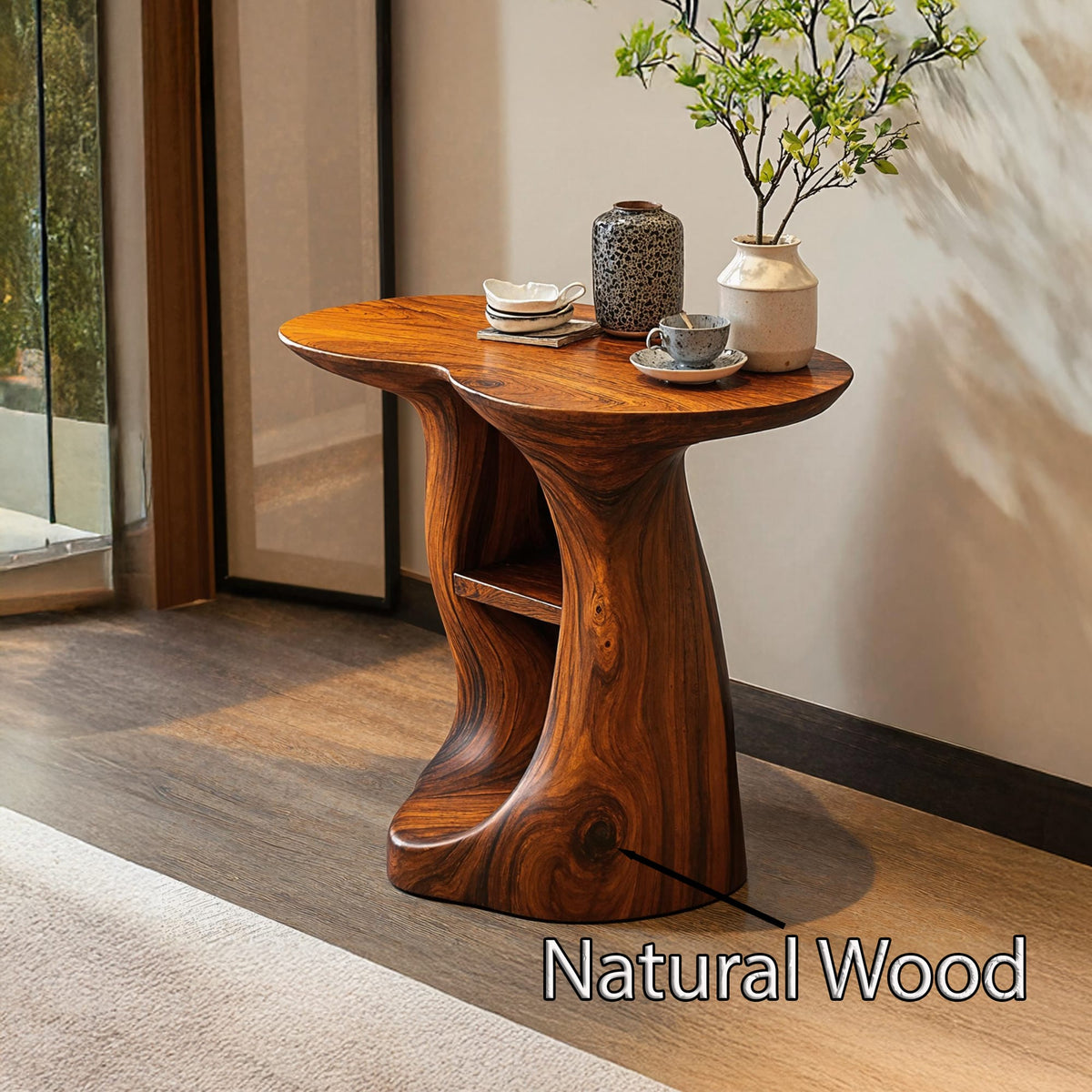 Vintage Solid End Table, solid wood, built to order