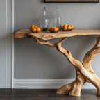 Floating Edge Entry Console Table Handcrafted, solid wood, built to order
