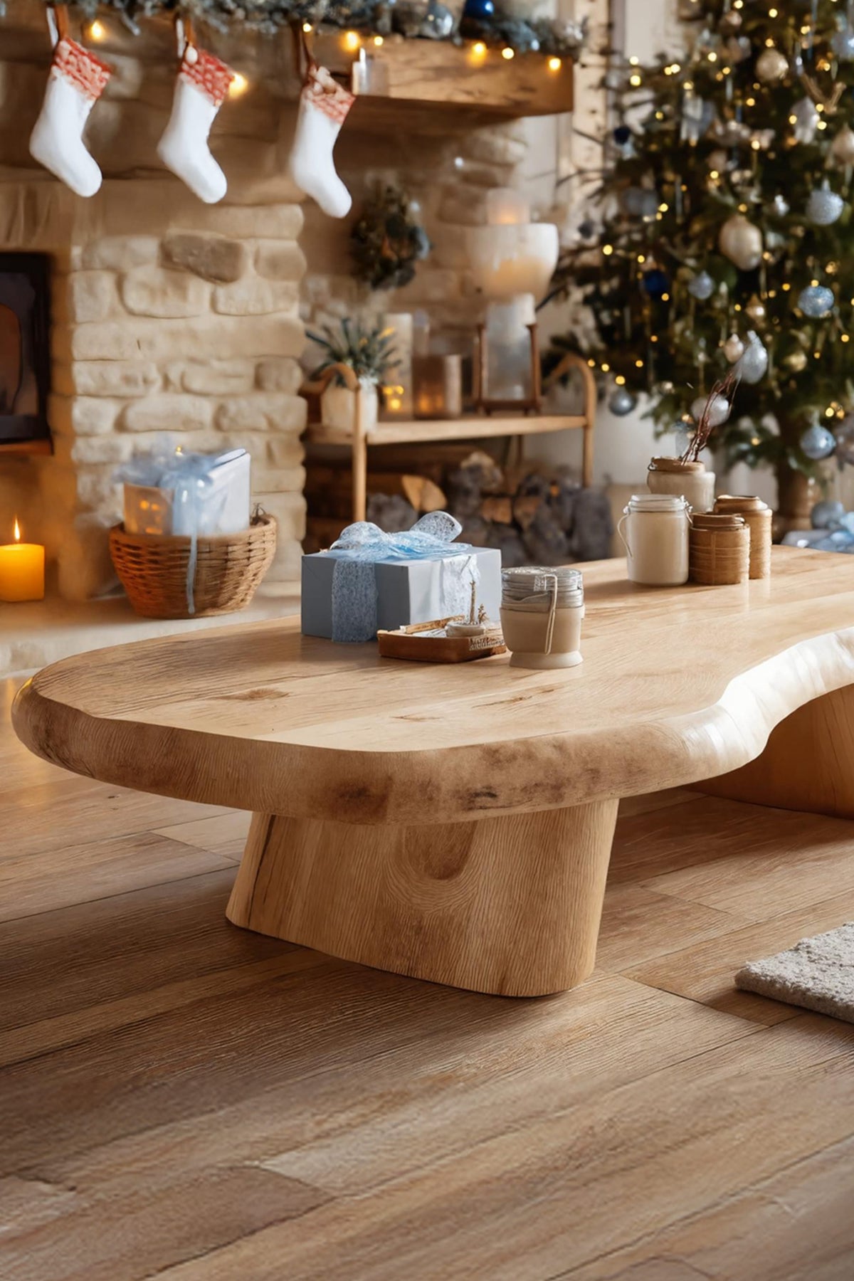 Live Edge Modern Coffee Table