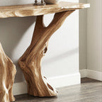 Live Edge Rustic Console Table, solid wood, built to order