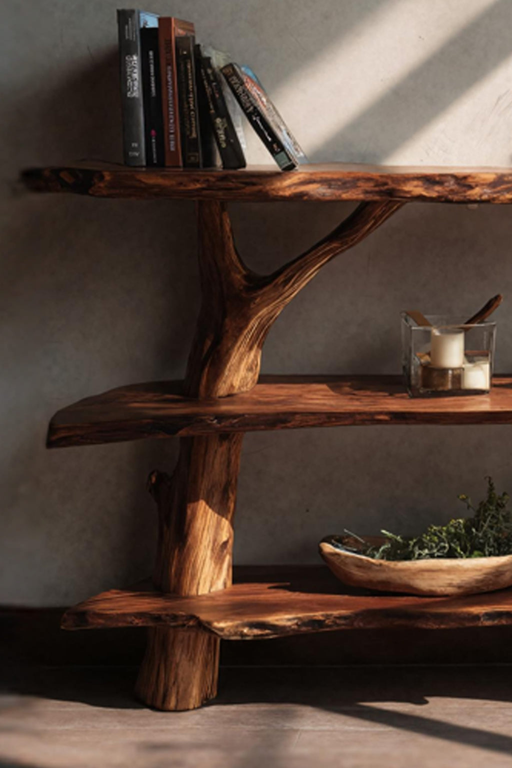 Live Edge Contemporary Console Table