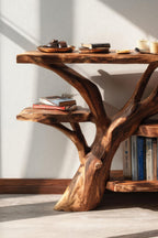 Live Edge Solid Accent Console Table