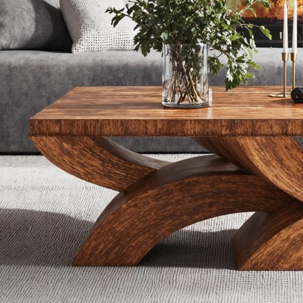 Handcrafted Coffee Table for Warm Ambience, solid wood, built to order