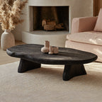 Black Modern Coffee Table Home Decor, solid wood, built to order