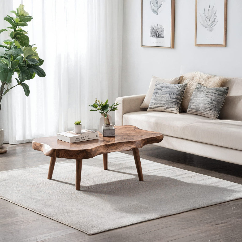 Mid Century Solid Coffee Table, solid wood, built to order