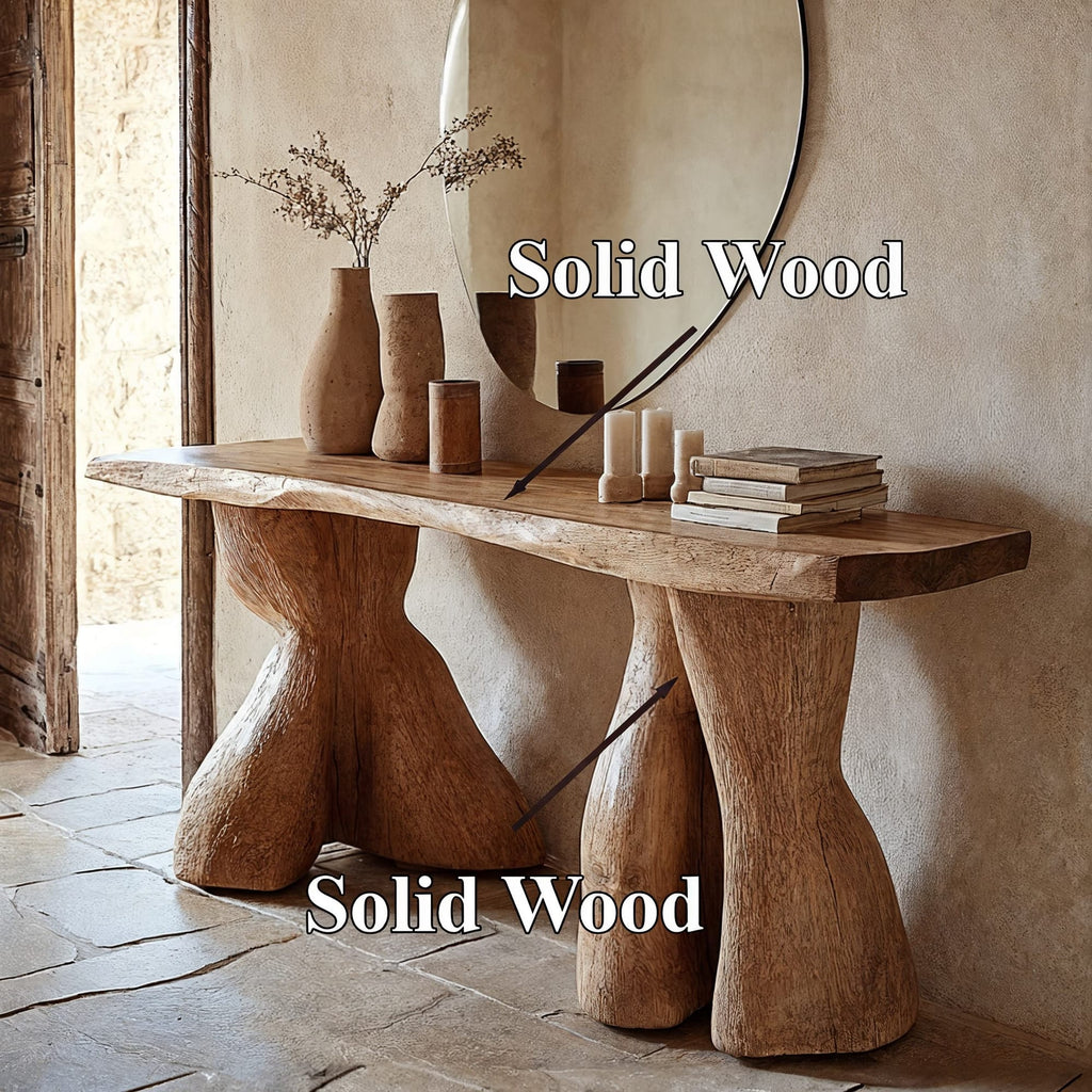 Entry Console Table Solid, solid wood, built to order